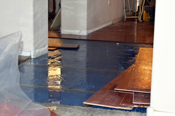 Professional Storm Water Damage Restoration technician working in Stratford, WI